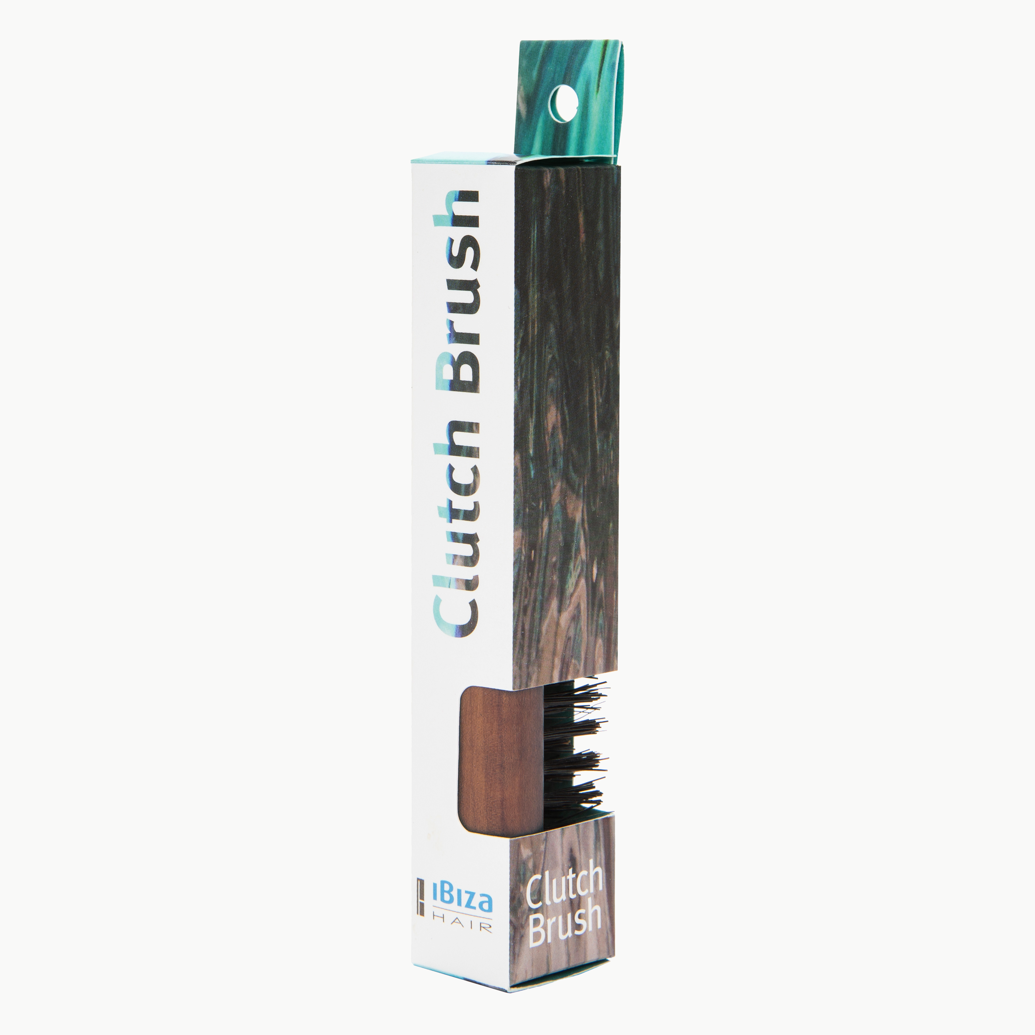 Ibiza Hair Clutch brosse sanglier bois poirier mini