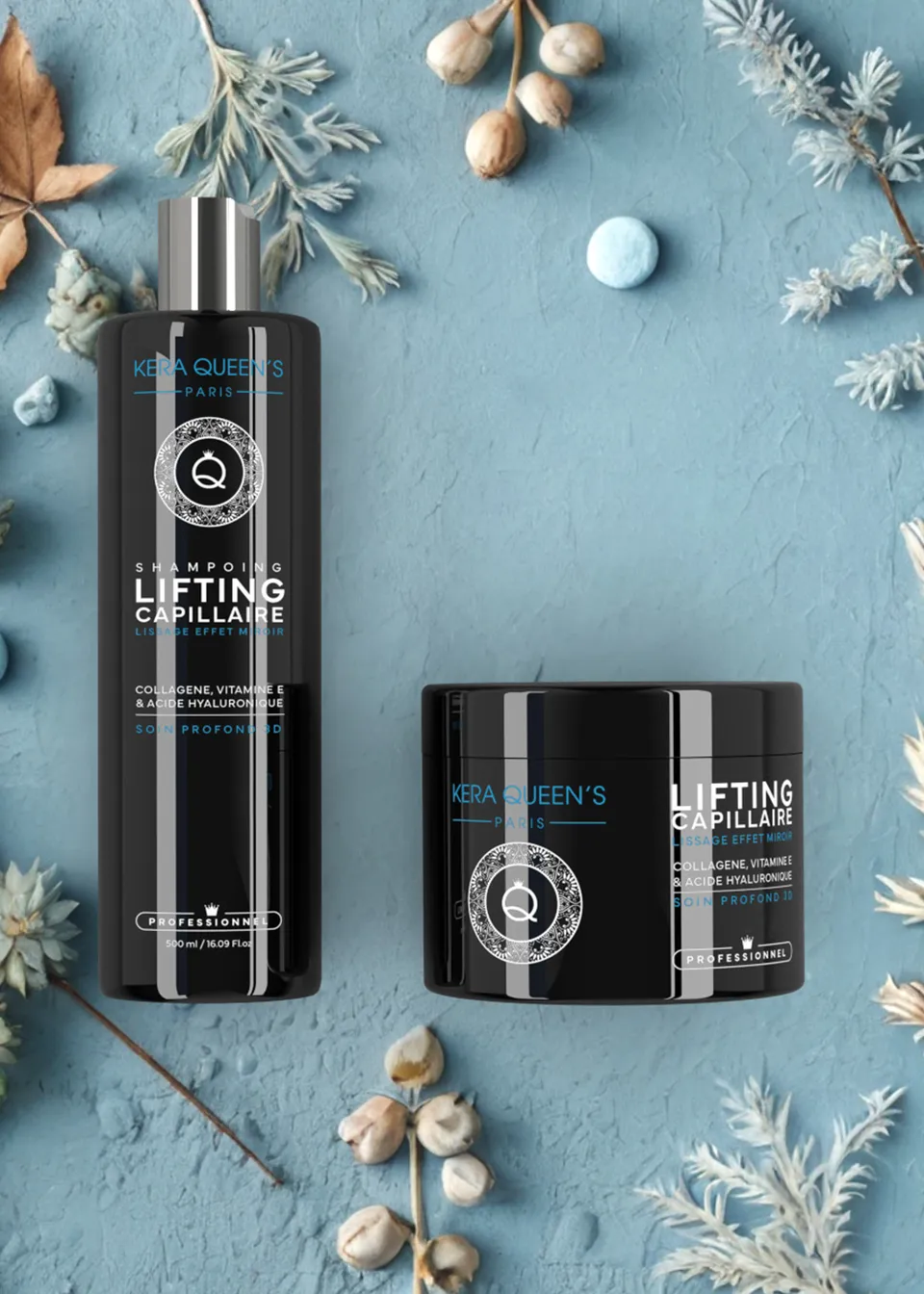 Kera Queen's Lifting Kératine Intense kit duo acide hyaluronique