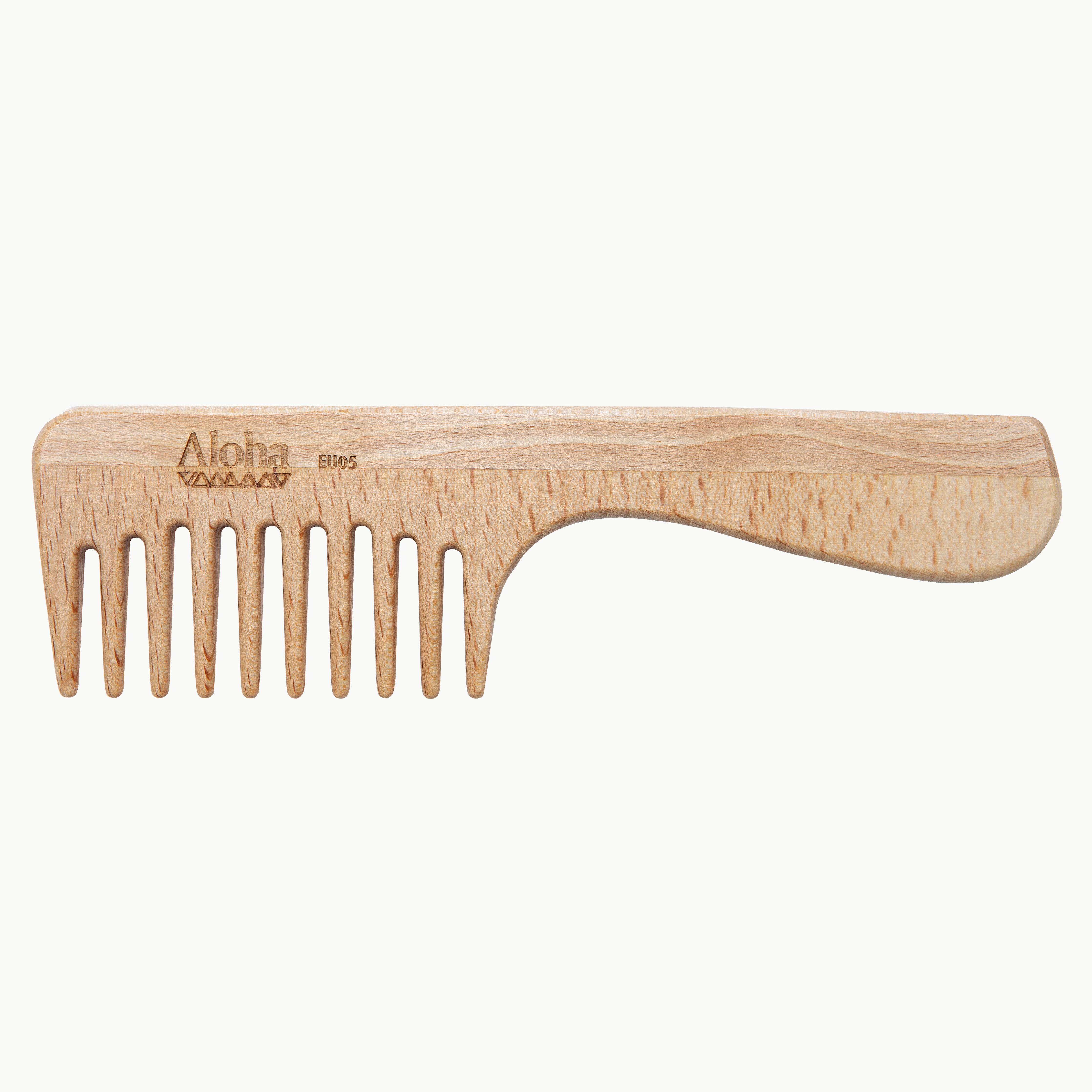 Ibiza Hair Aloha EU05 peigne manche bois avec étui liège