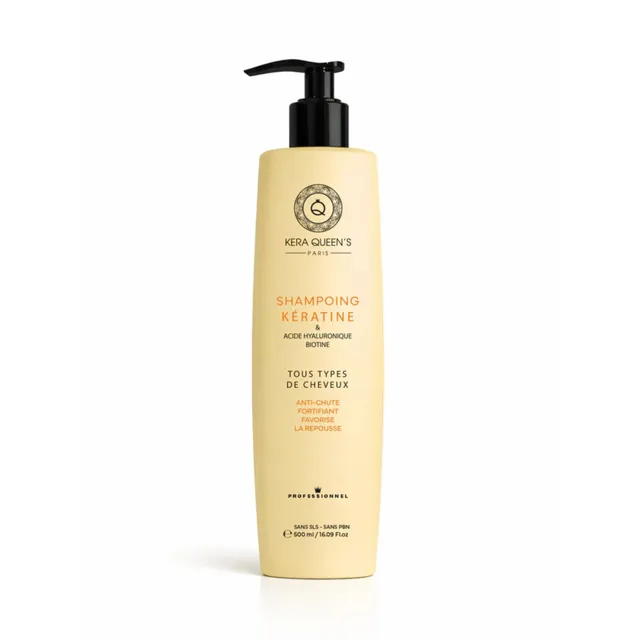 Kera Queen's Rituel Biotine Shampoing 500ml Sans Sulfate