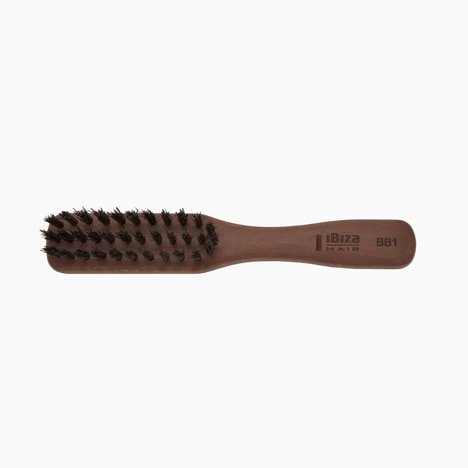 Ibiza Hair Clutch brosse sanglier bois poirier mini