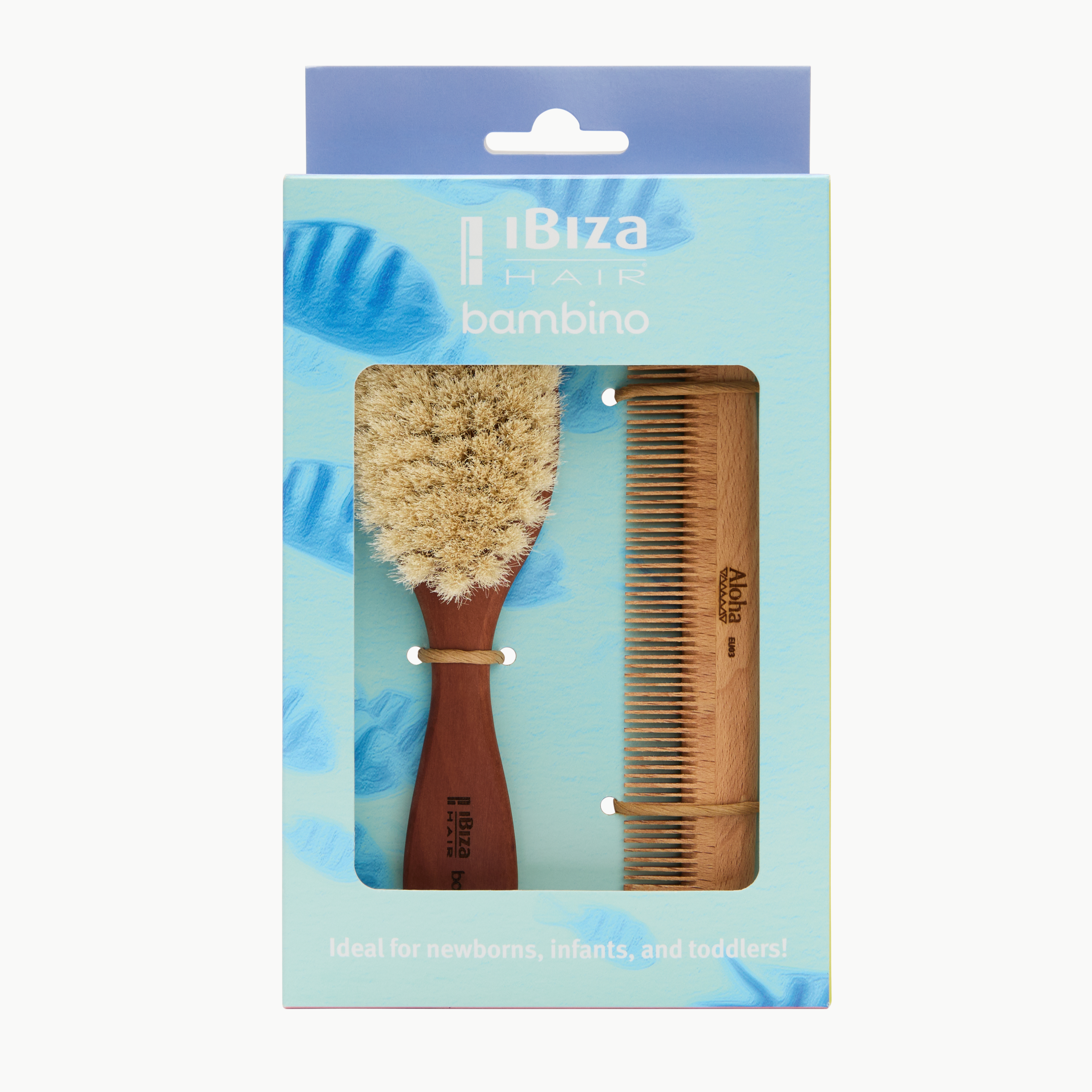 Ibiza Hair Special bambino brosse bébé + peigne Aloha