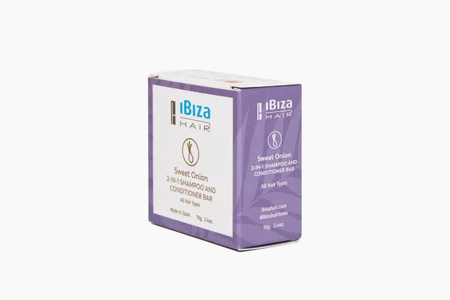 Ibiza Hair Sweet Onion shampoing solide 2-en-1 70 g amande