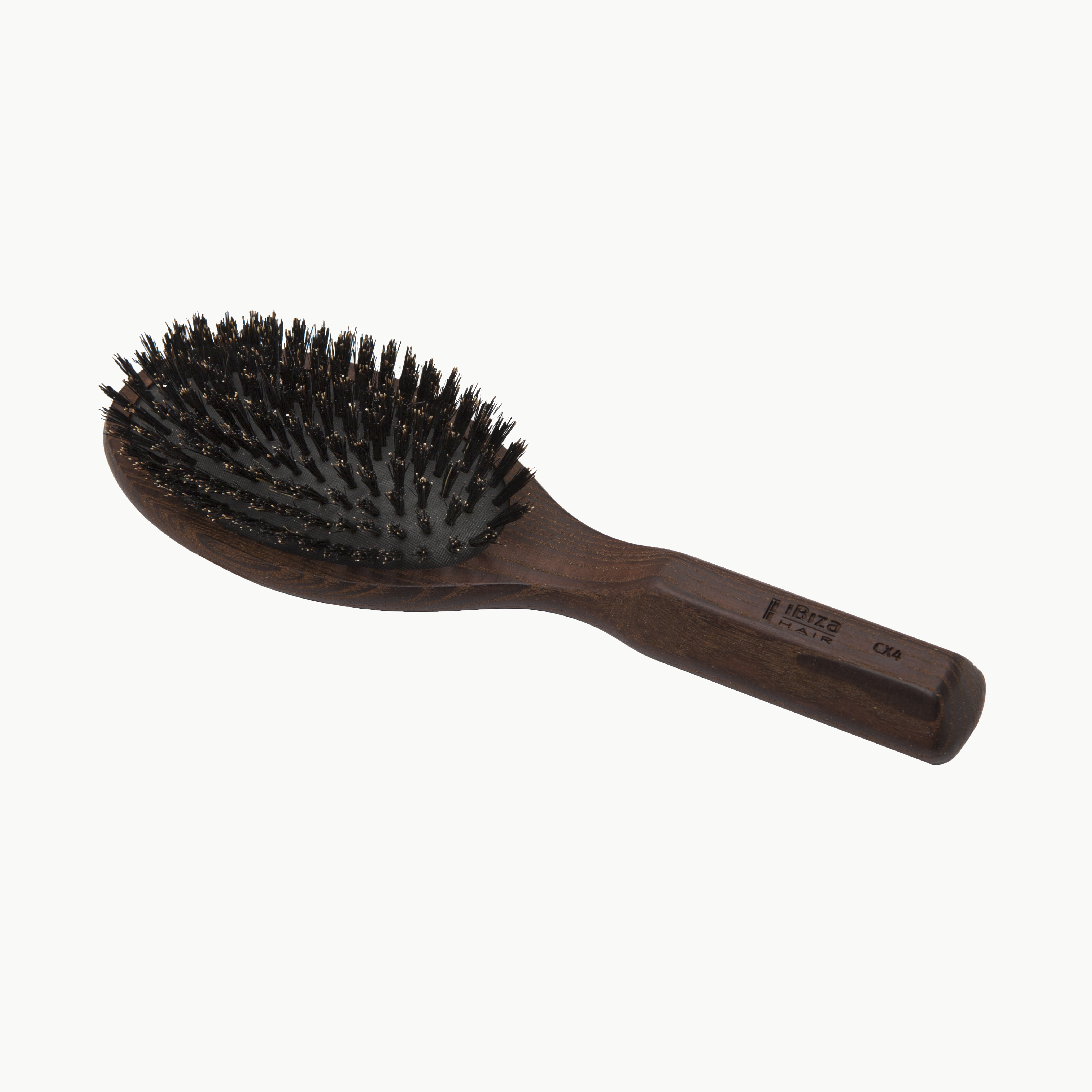 Ibiza Hair CX4 brosse ovale poils de sanglier bois carbonisé