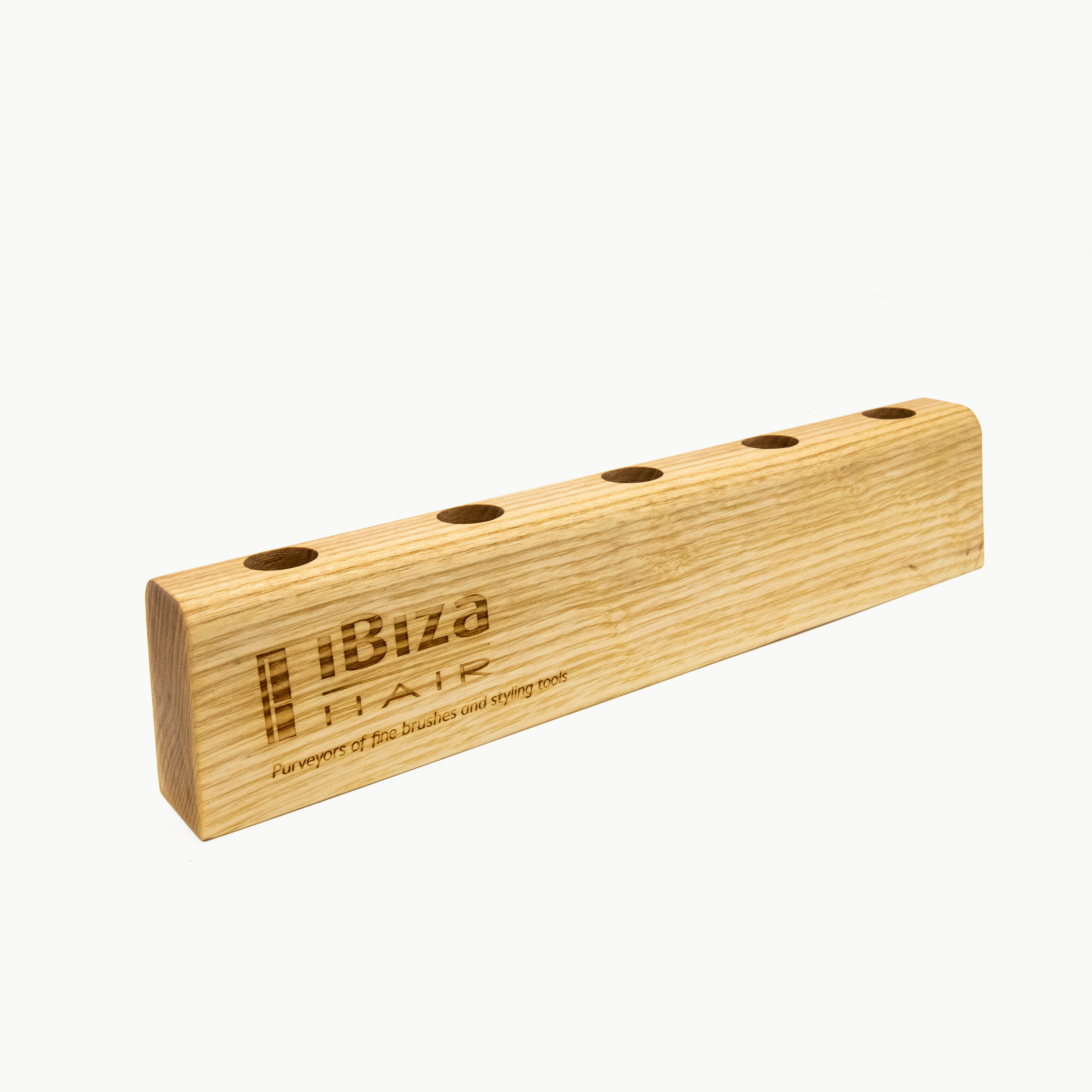 Ibiza Hair Brush Stands présentoir bois 5 brosses coiffure
