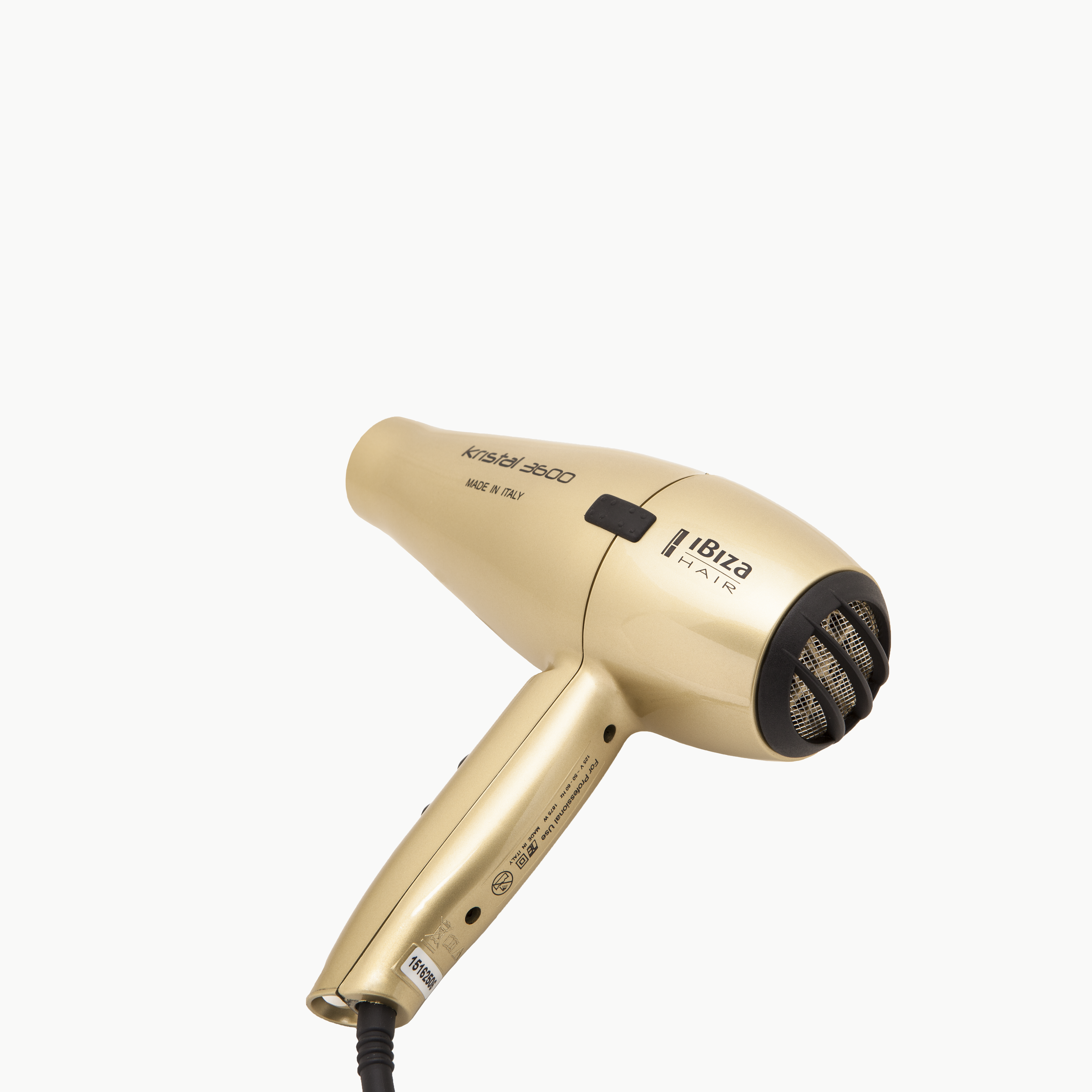 Ibiza Hair Kristal 3600 Gold sèche-cheveux 1875W diffuseur buddy