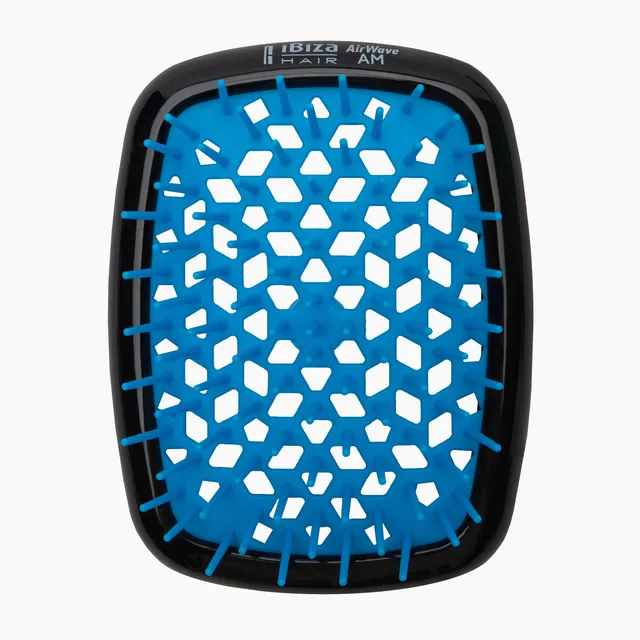 Ibiza Hair AirWave AM brosse douche cuir chevelu bleu noir