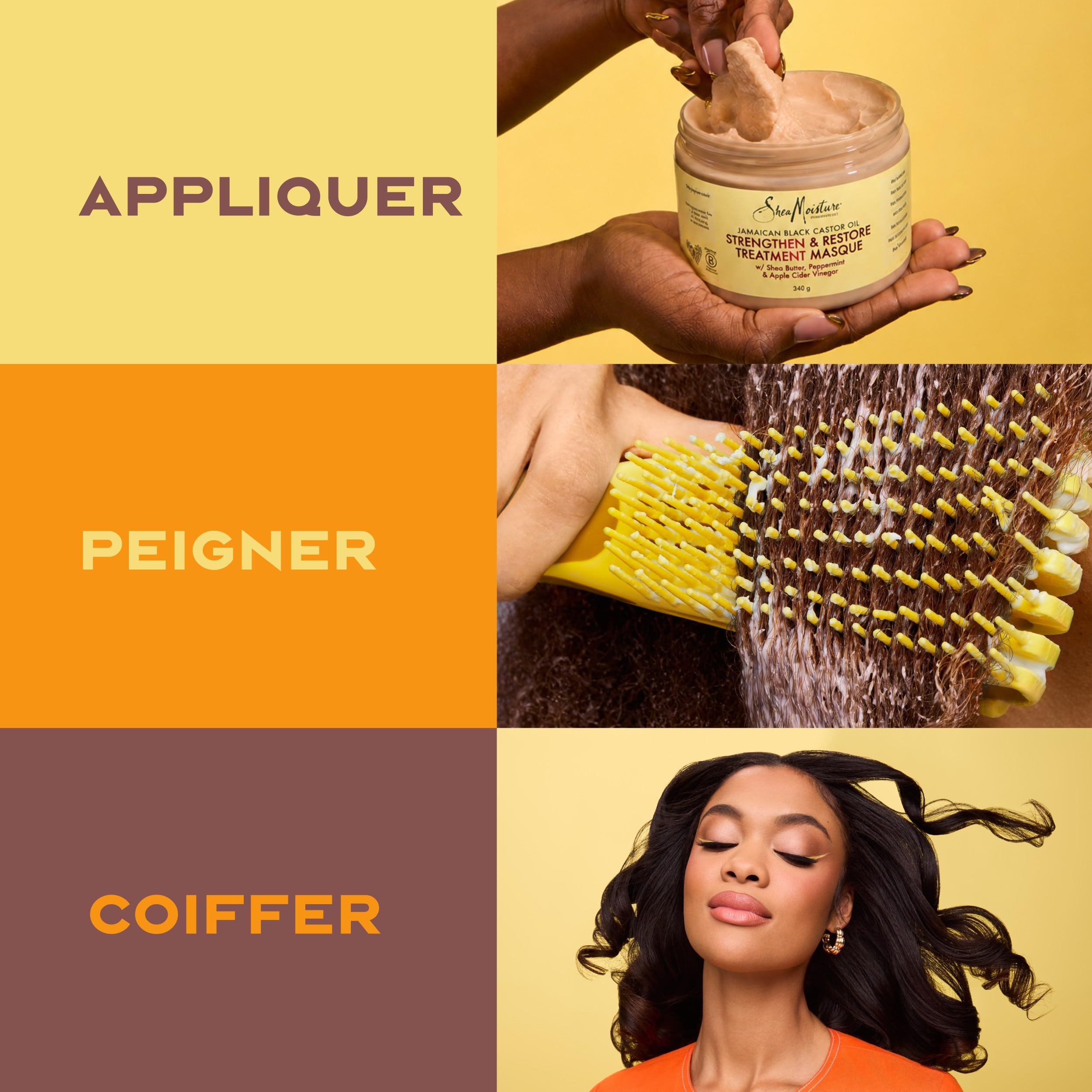 Shea Moisture Jamaican Black Castor Oil masque 340 g réparateur