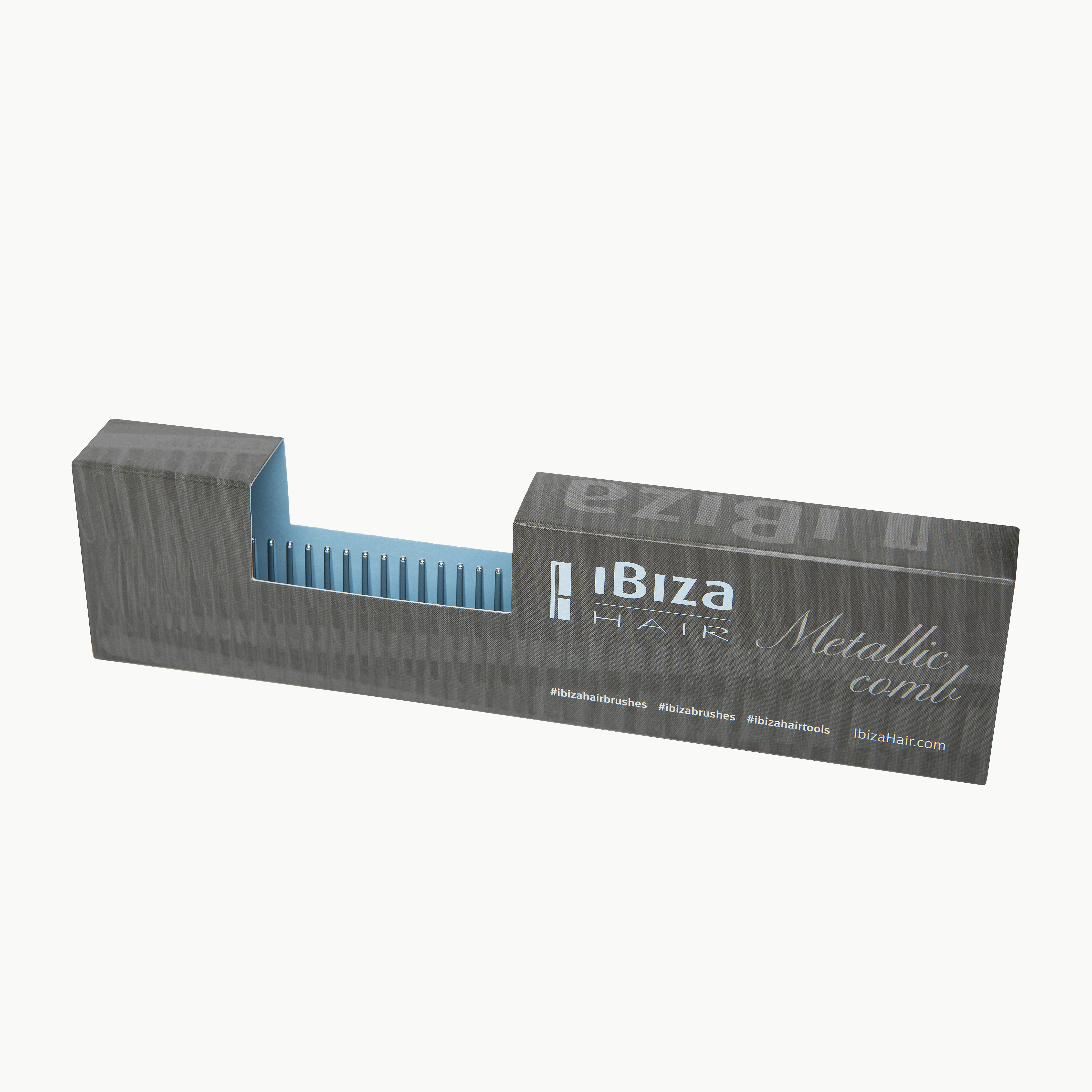 Ibiza Hair Combs peigne coiffure argent graphite