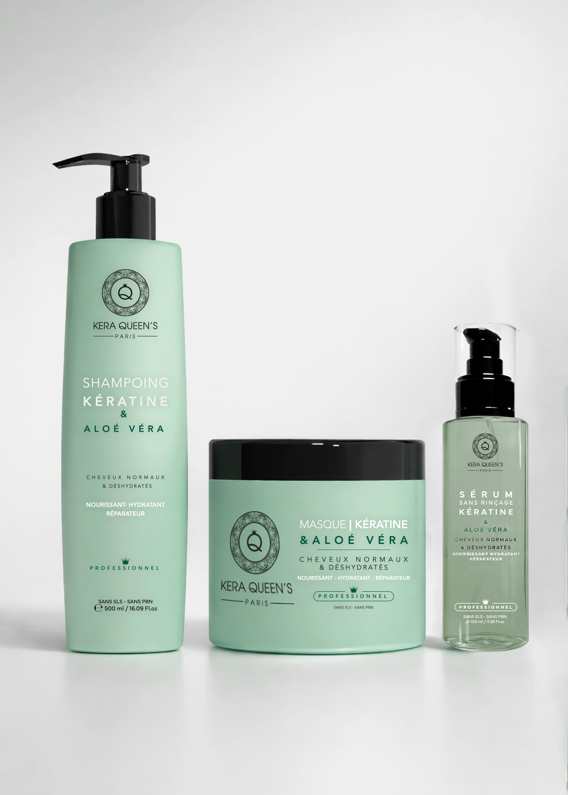 Kera Queen's Rituel Aloe Vera kit trio hydratation cheveux