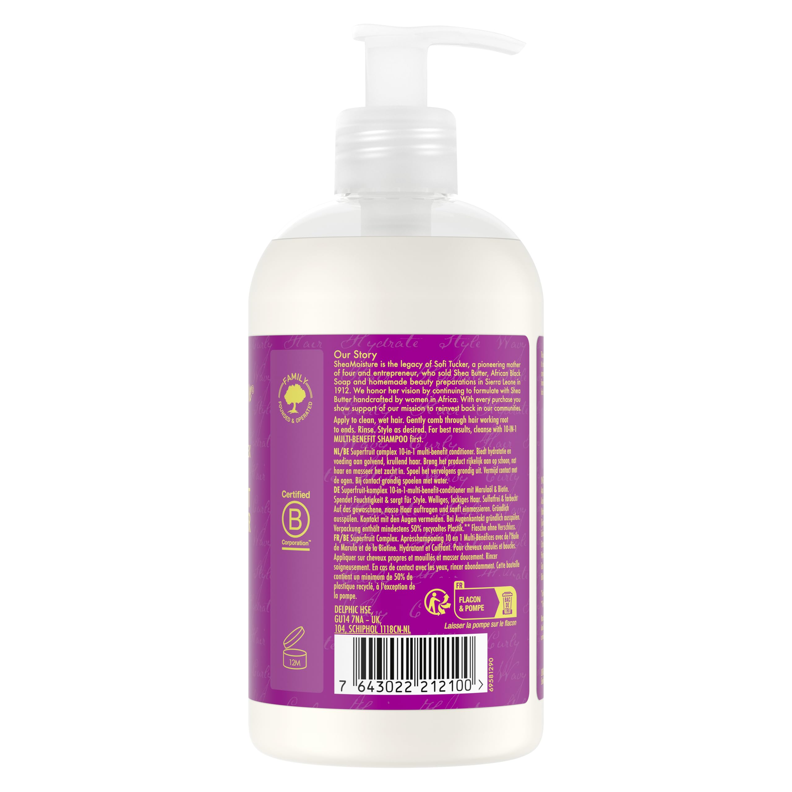 Shea Moisture Superfruit Complex après-shampoing 379 ml boucles