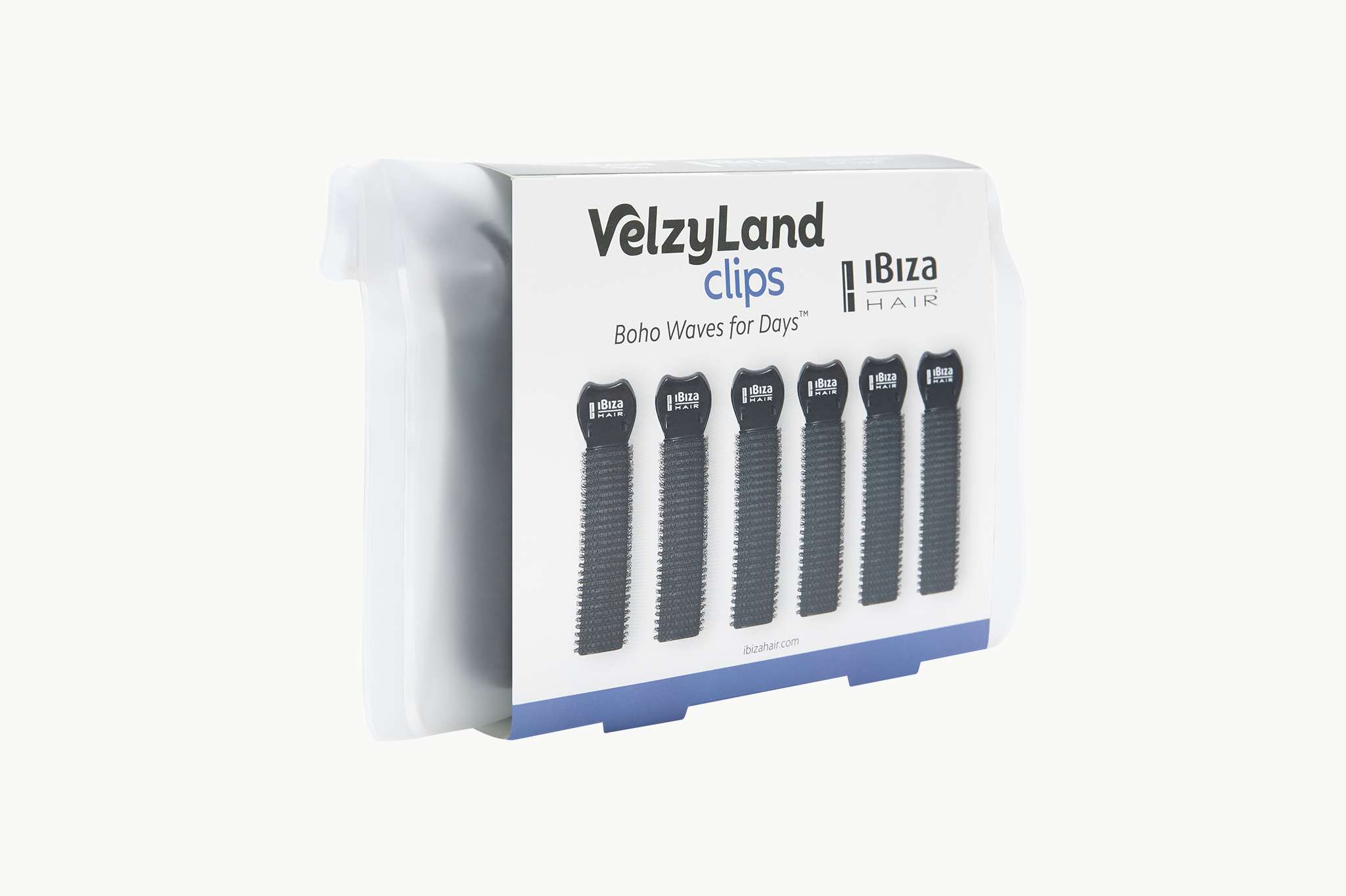 Ibiza Hair VelzyLand Clips 6 pinces velcro vagues bohème