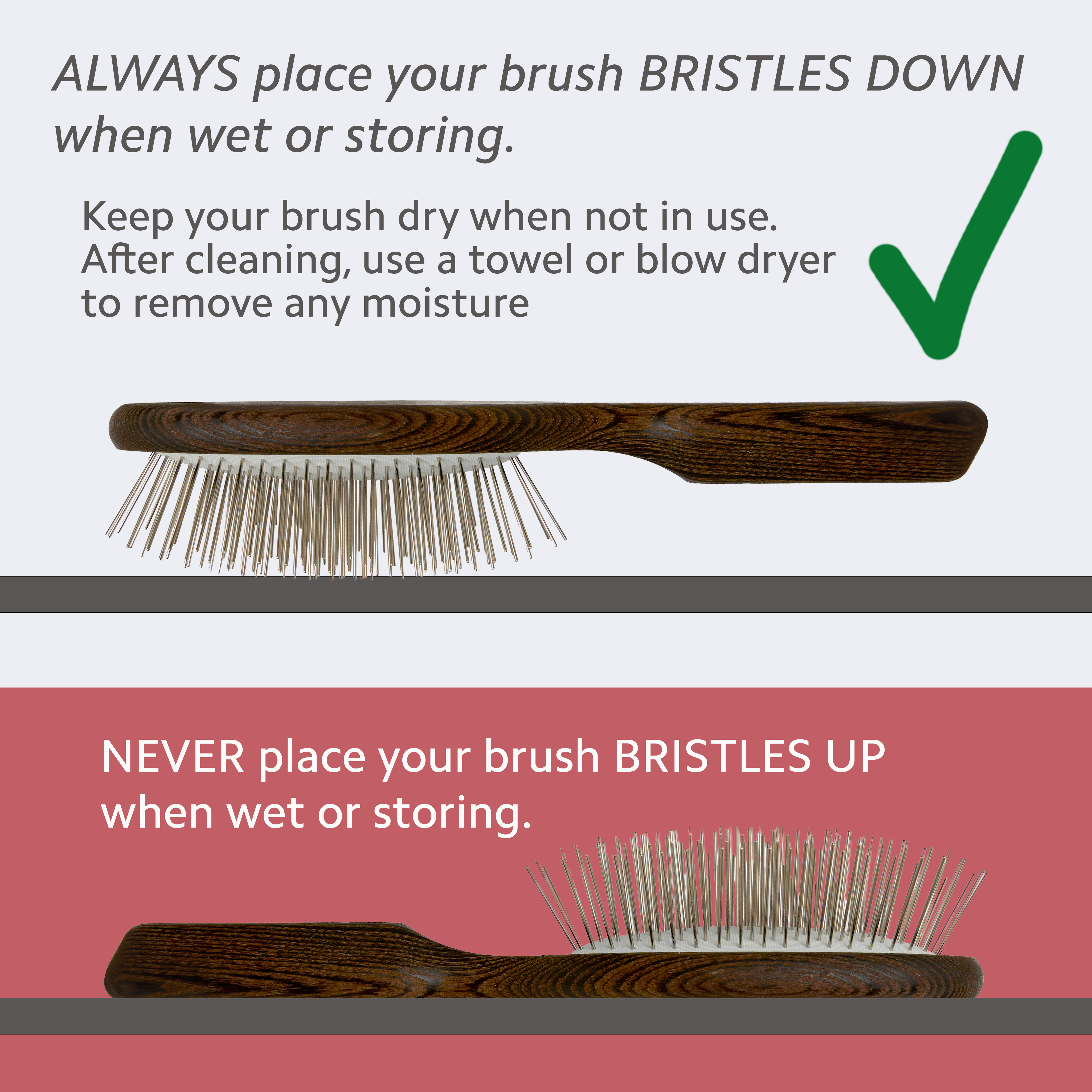 Ibiza Hair Aloha CX8 brosse plate picots métal