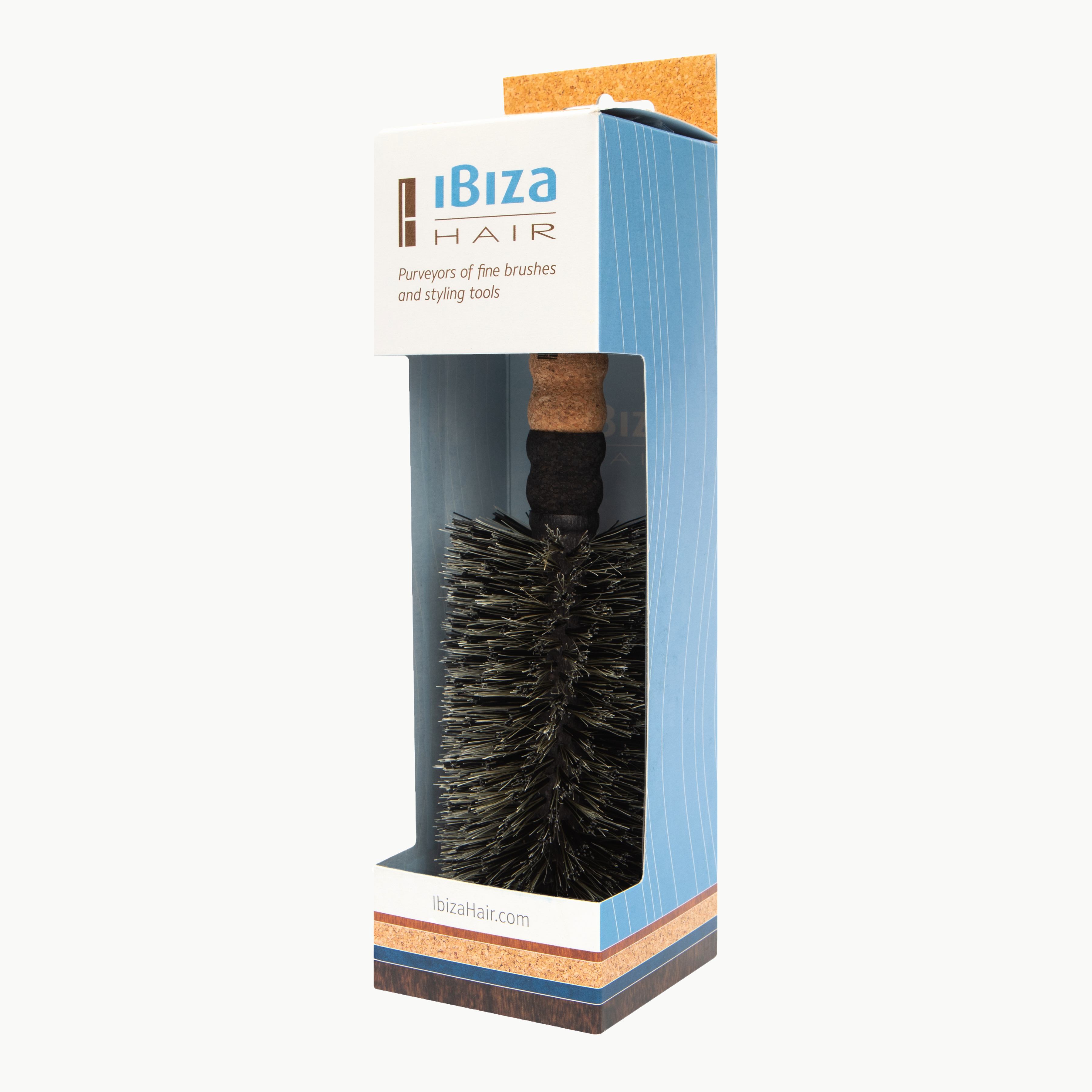 Ibiza Hair MB7 brosse ronde 70 mm liège boucles serrées