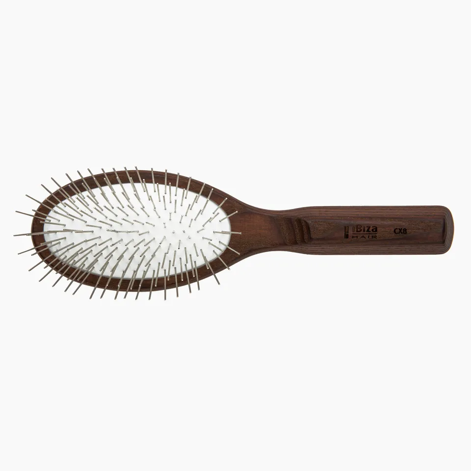 Ibiza Hair CX Series CX8 brosse paddle ovale picots métal