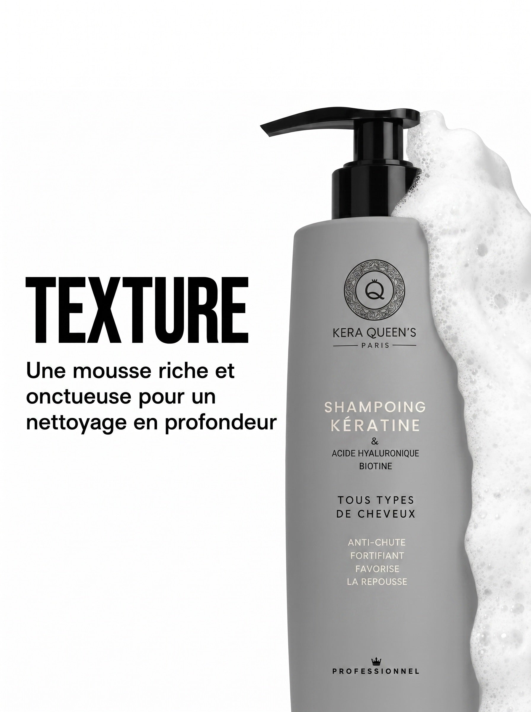 Kera Queen's Rituel Coco shampoing 500ml cheveux frisés
