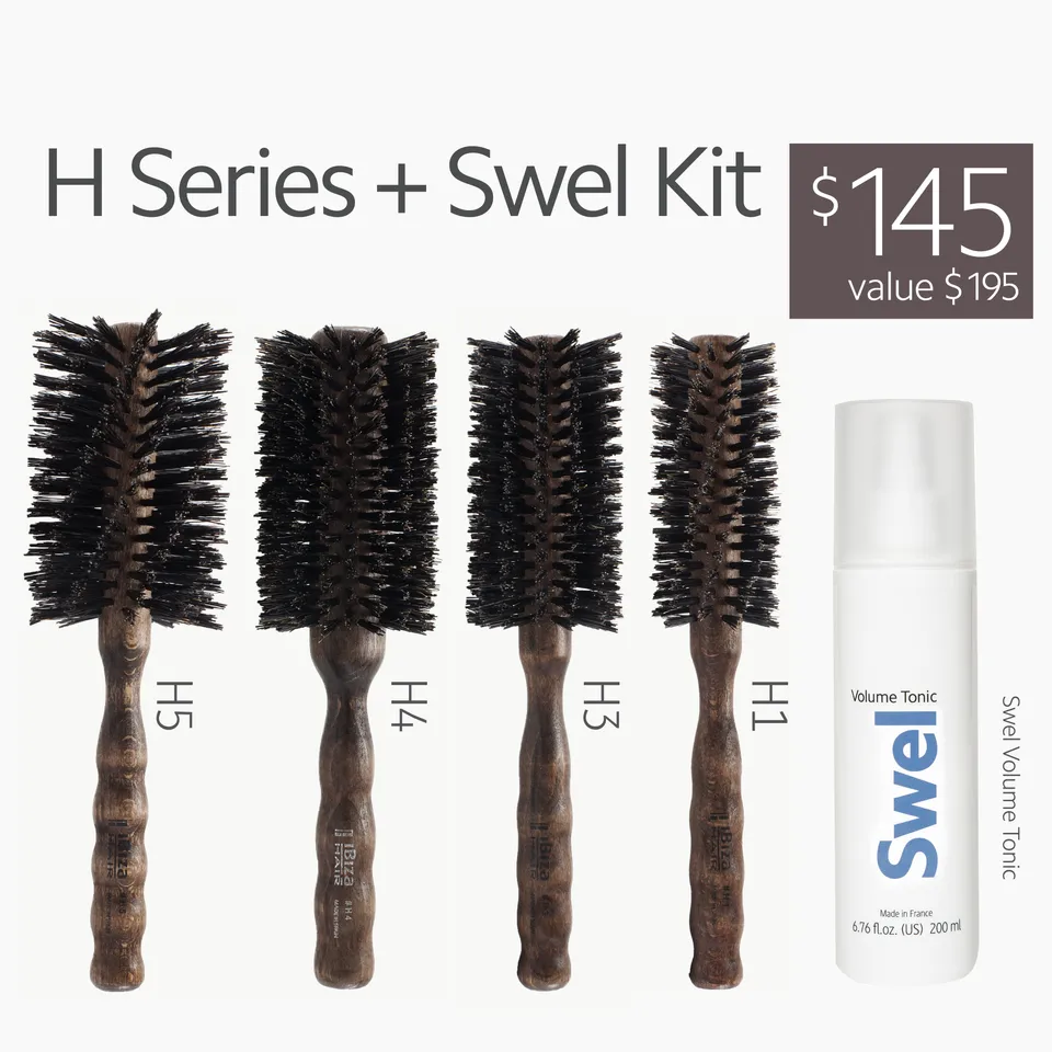 Ibiza Hair Kits H Series Swel brosses rondes 5 pièces