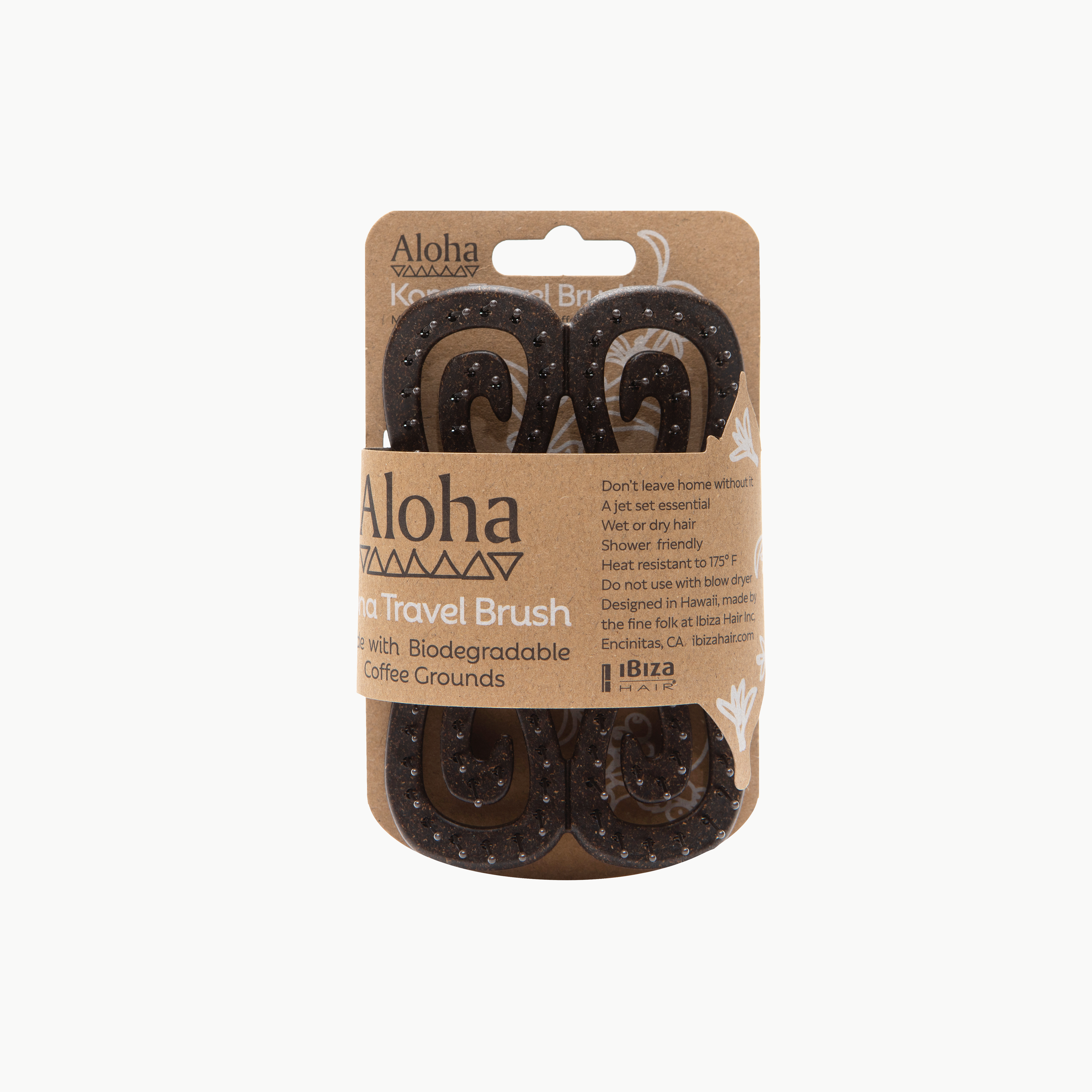 Ibiza Hair Aloha KT7 Kona brosse voyage douche café