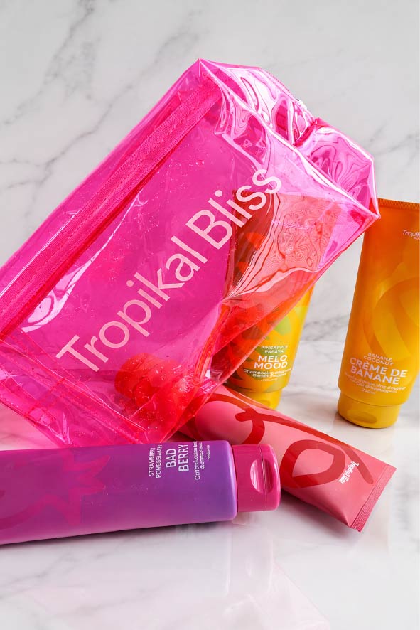 Tropikalbliss Accessories Tropikal Bag coffret 4 soins boucles