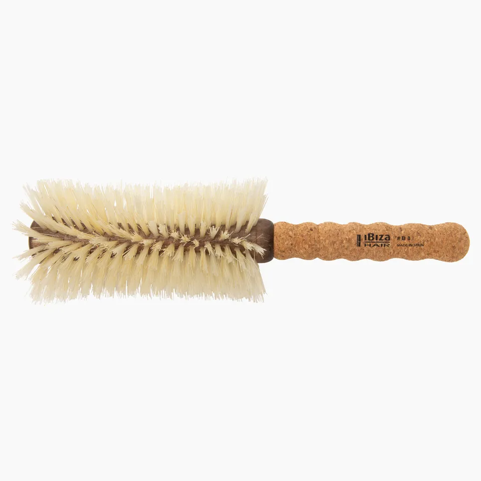 Ibiza Hair B8 brosse ronde 80 mm sanglier blond lissage