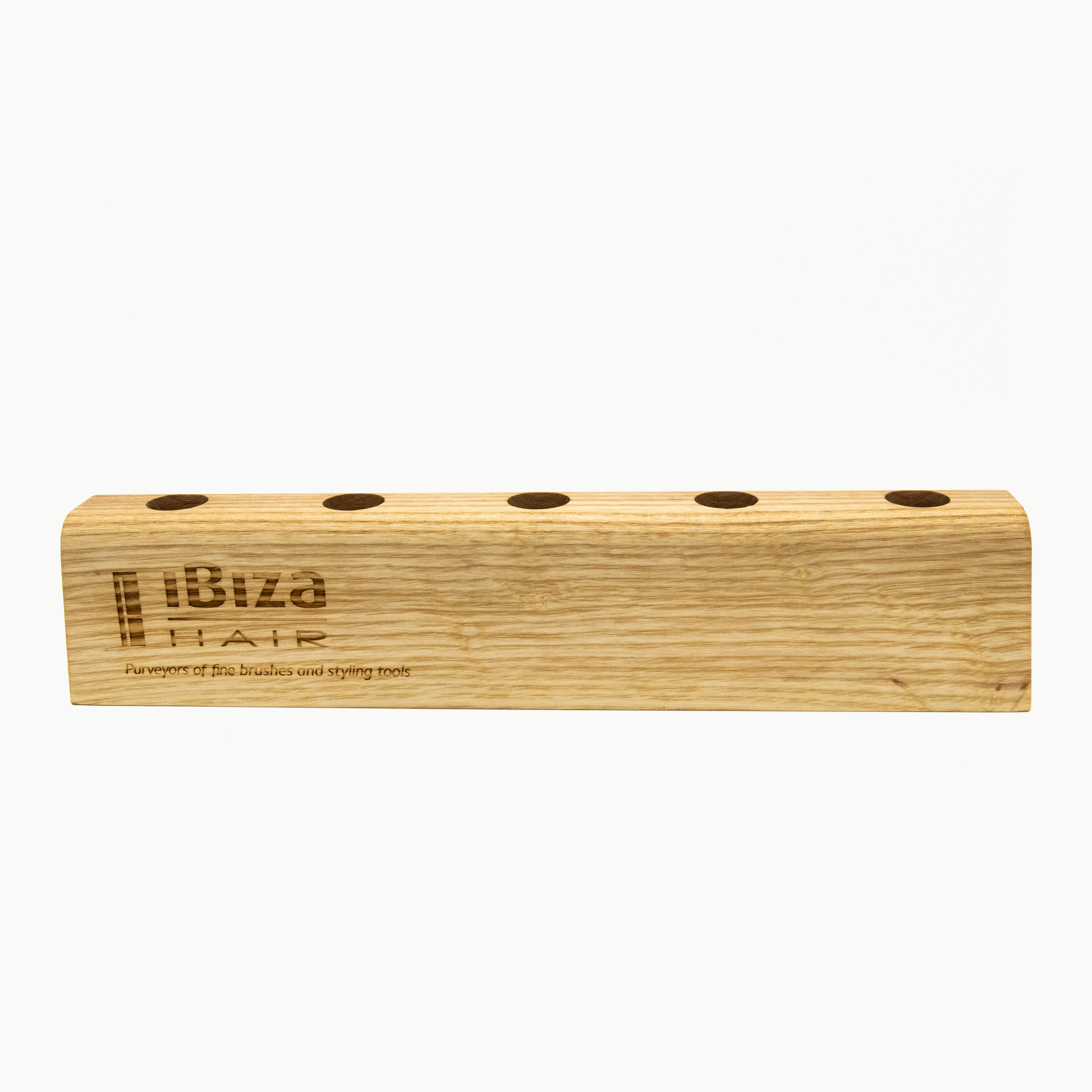 Ibiza Hair Brush Stands présentoir bois 5 brosses coiffure