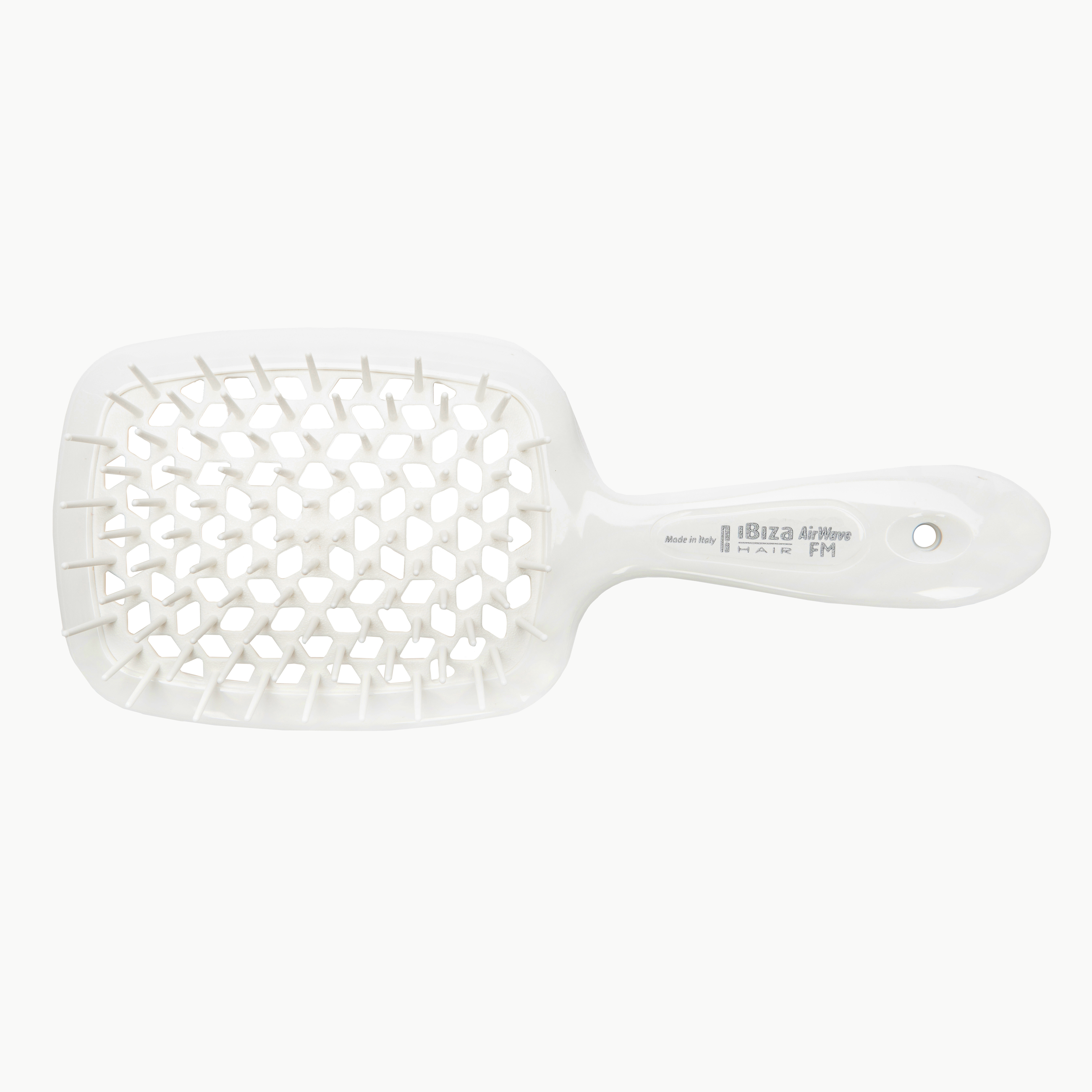 Ibiza Hair AirWave FM brosse douche blanche ventilée