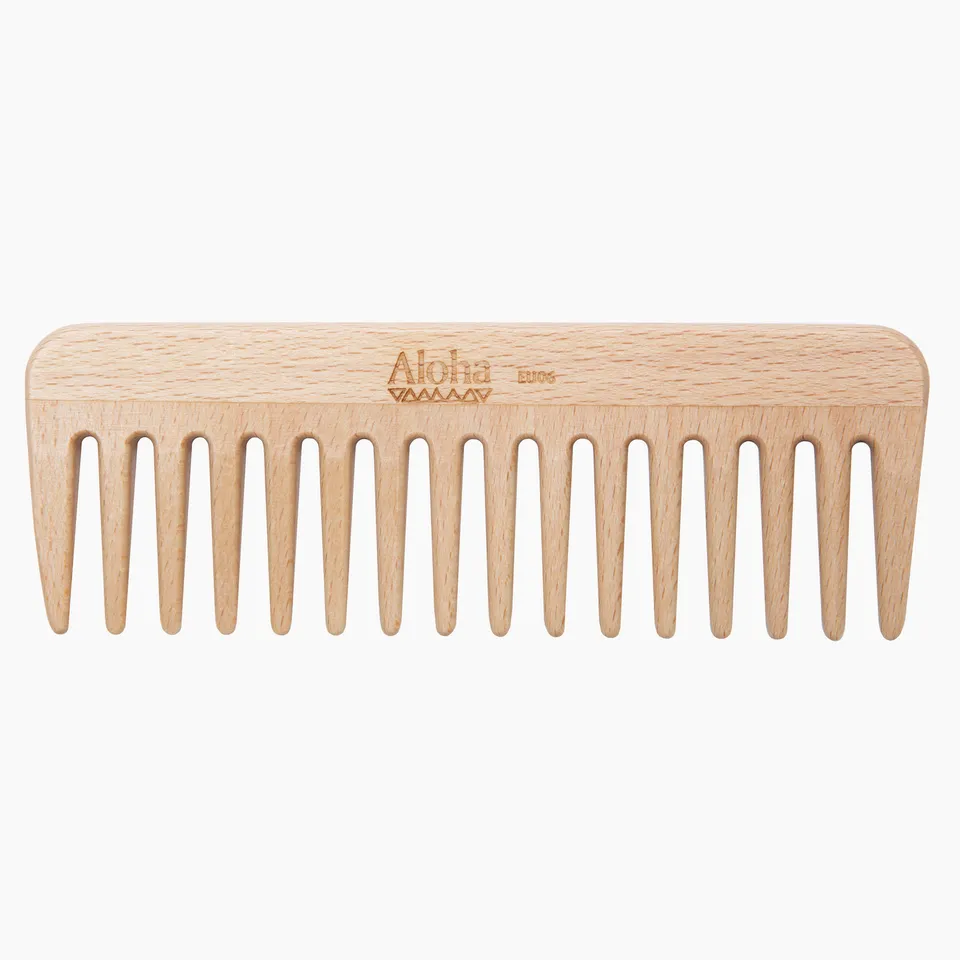 Ibiza Hair Aloha EU06 peigne coiffage bois dents larges