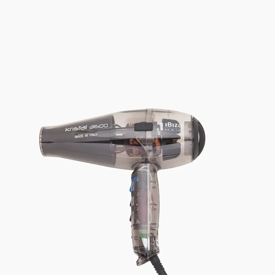 Ibiza Hair Kristal 3600 sèche-cheveux translucent 1875W + buddy