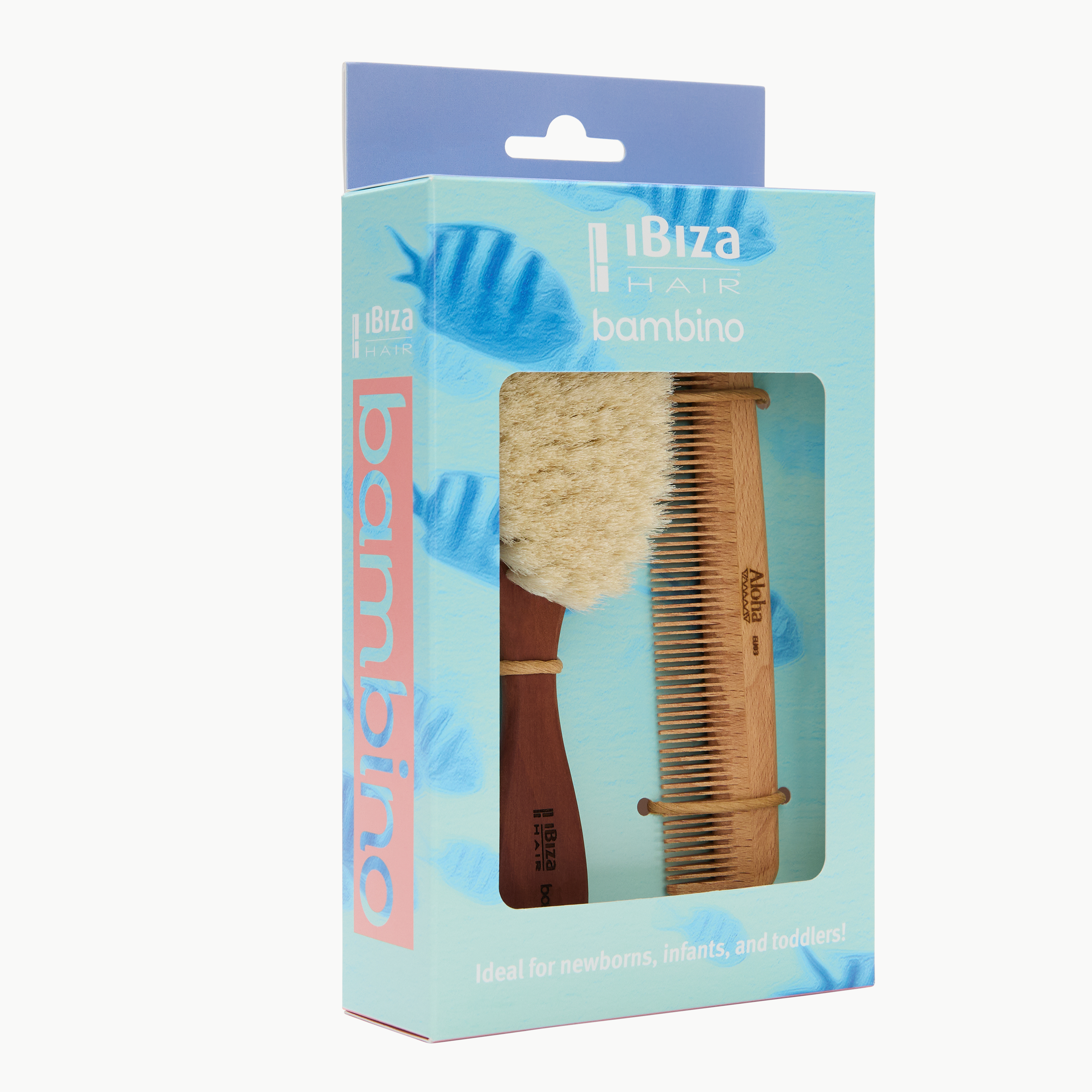 Ibiza Hair Special bambino brosse bébé + peigne Aloha