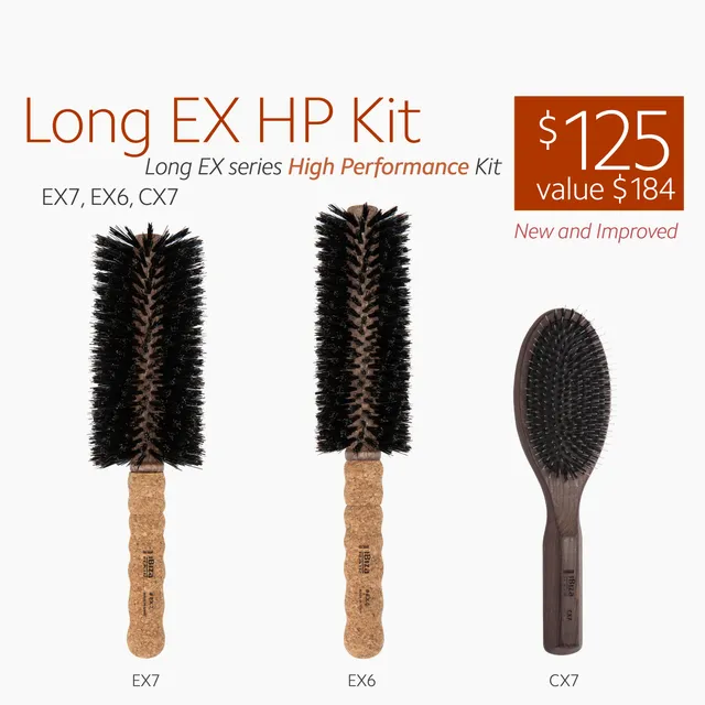Ibiza Hair Long EX HP Kit brosse ronde EX7 EX6 CX7