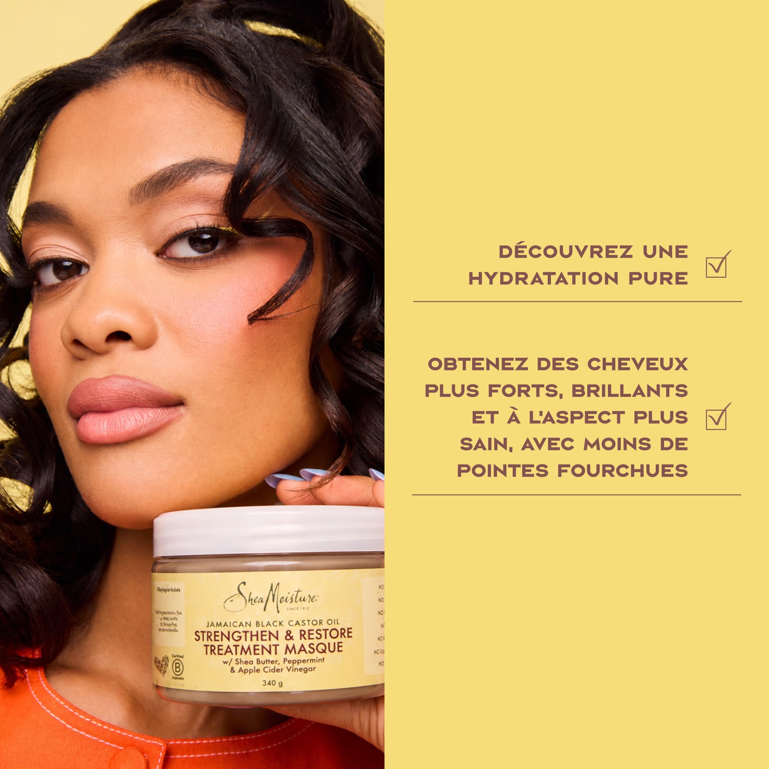 Shea Moisture Jamaican Black Castor Oil masque 340 g réparateur