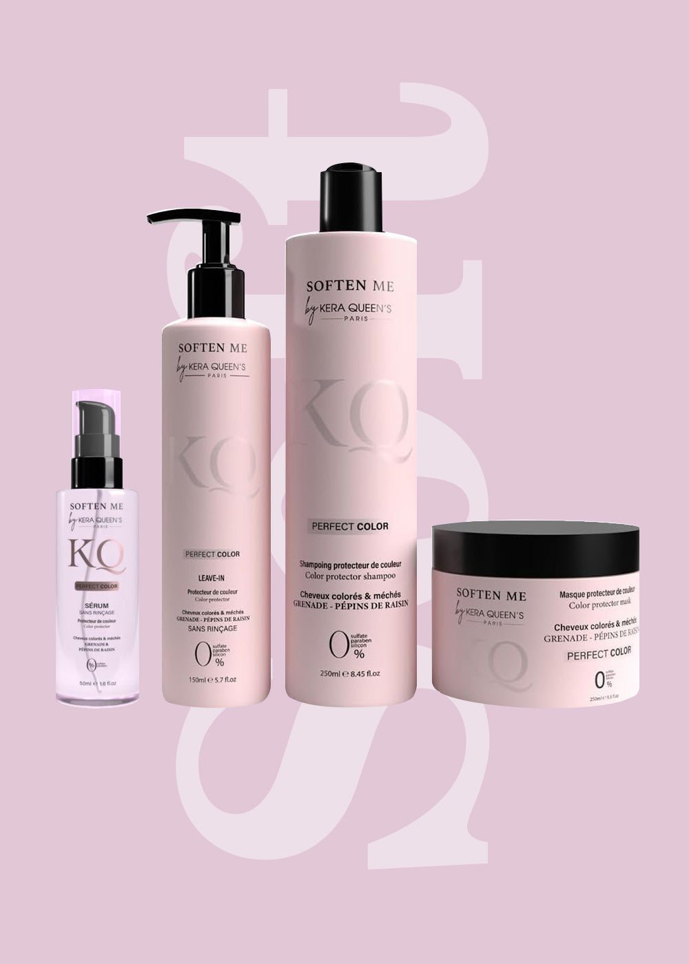 Kera Queen's Soften me Perfect Color gamme cheveux colorés