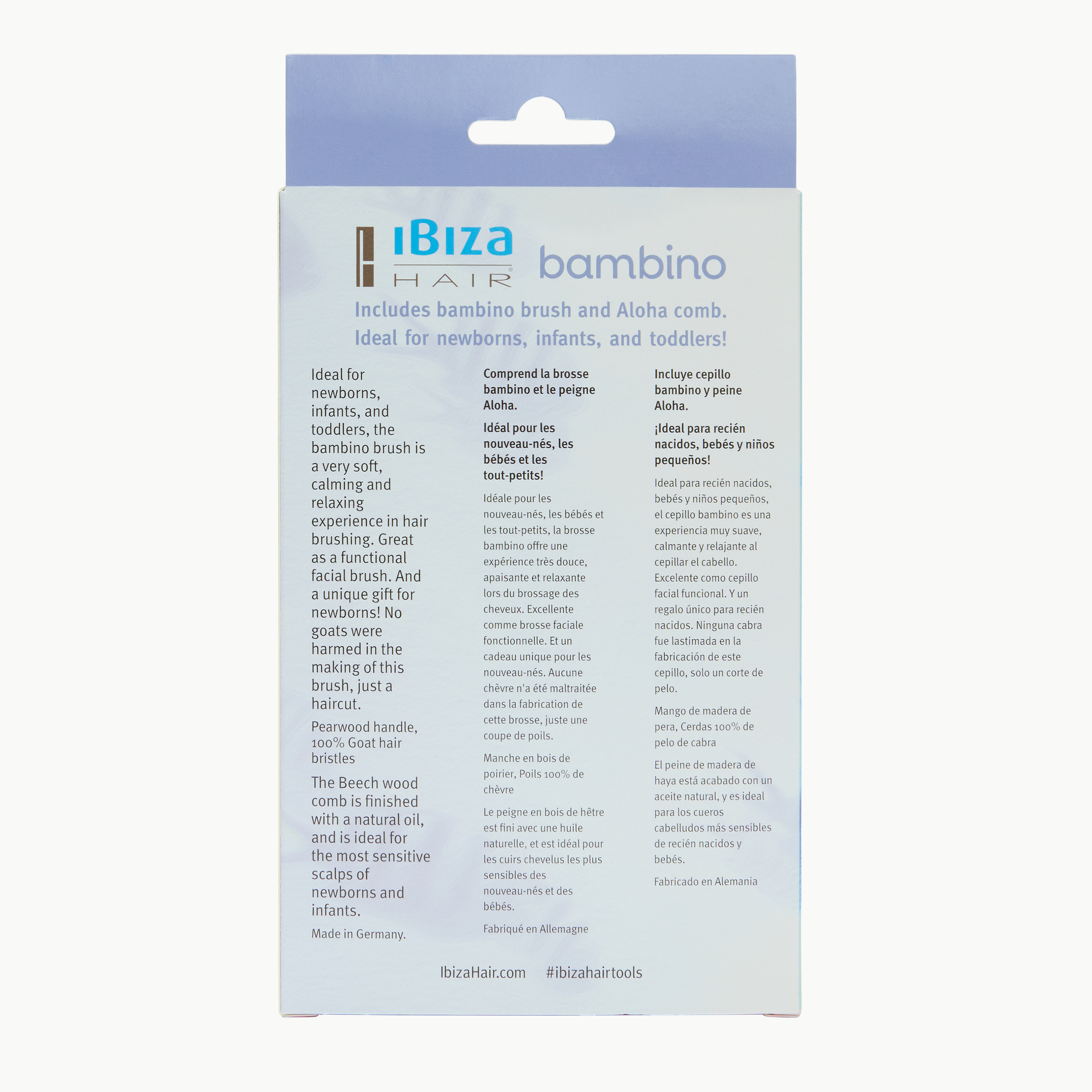 Ibiza Hair Special bambino brosse bébé + peigne Aloha