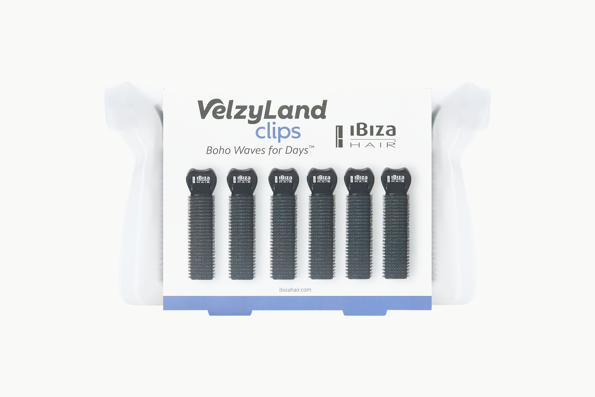 Ibiza Hair VelzyLand Clips 6 pinces velcro vagues bohème