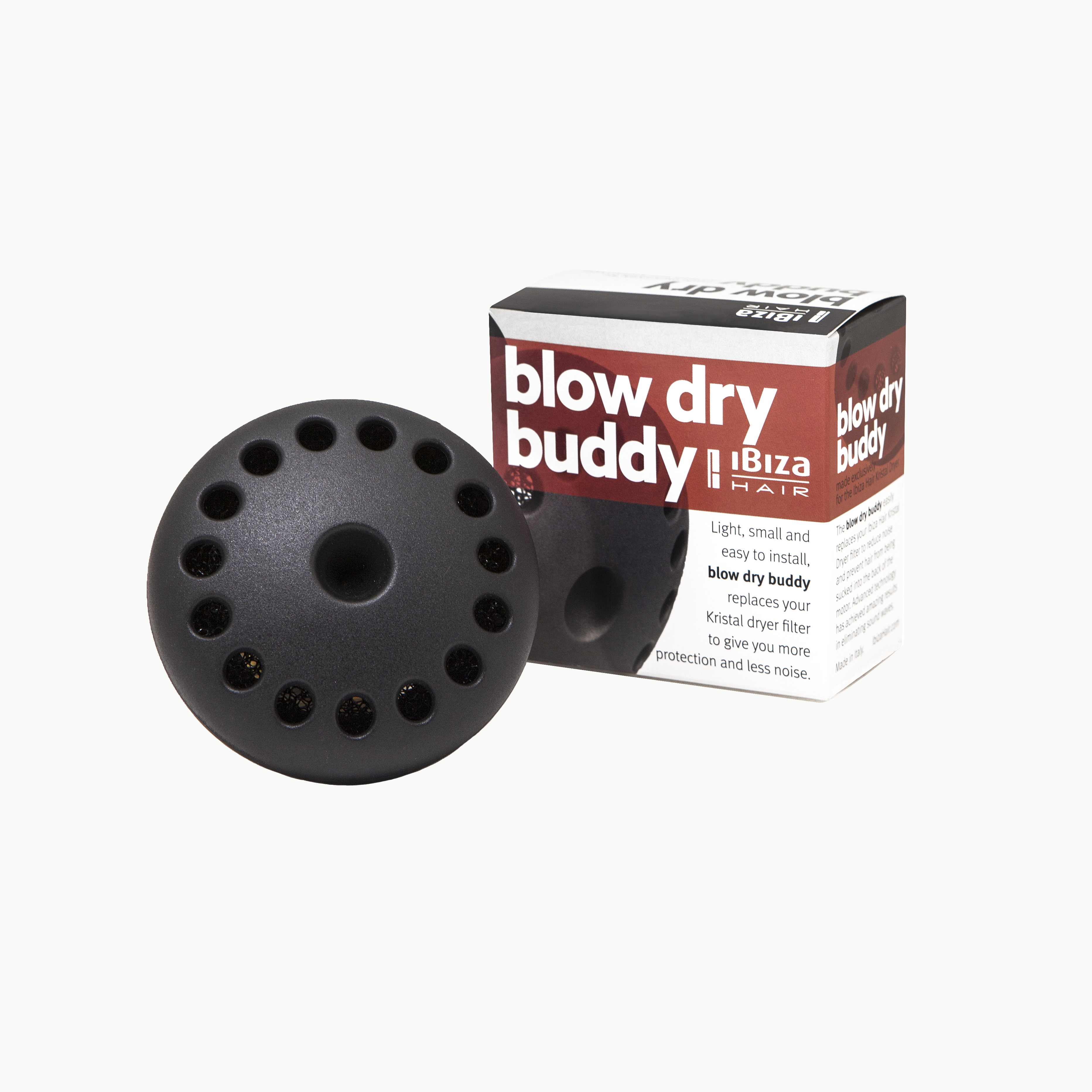 Ibiza Hair Kristal 3600 Black sèche-cheveux pro 1875W + buddy