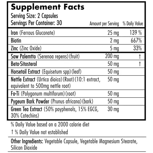 Hair Infinity Growth Boosters DHT Blocker 30 capsules pousse