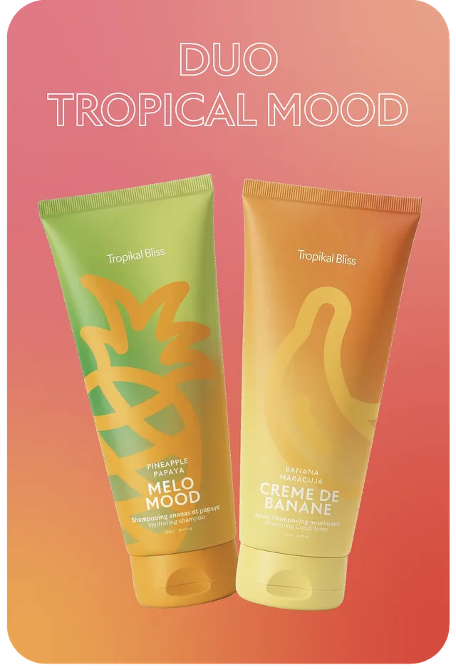 Tropikalbliss Duo Tropical Mood duo shampoing après-shampoing banane
