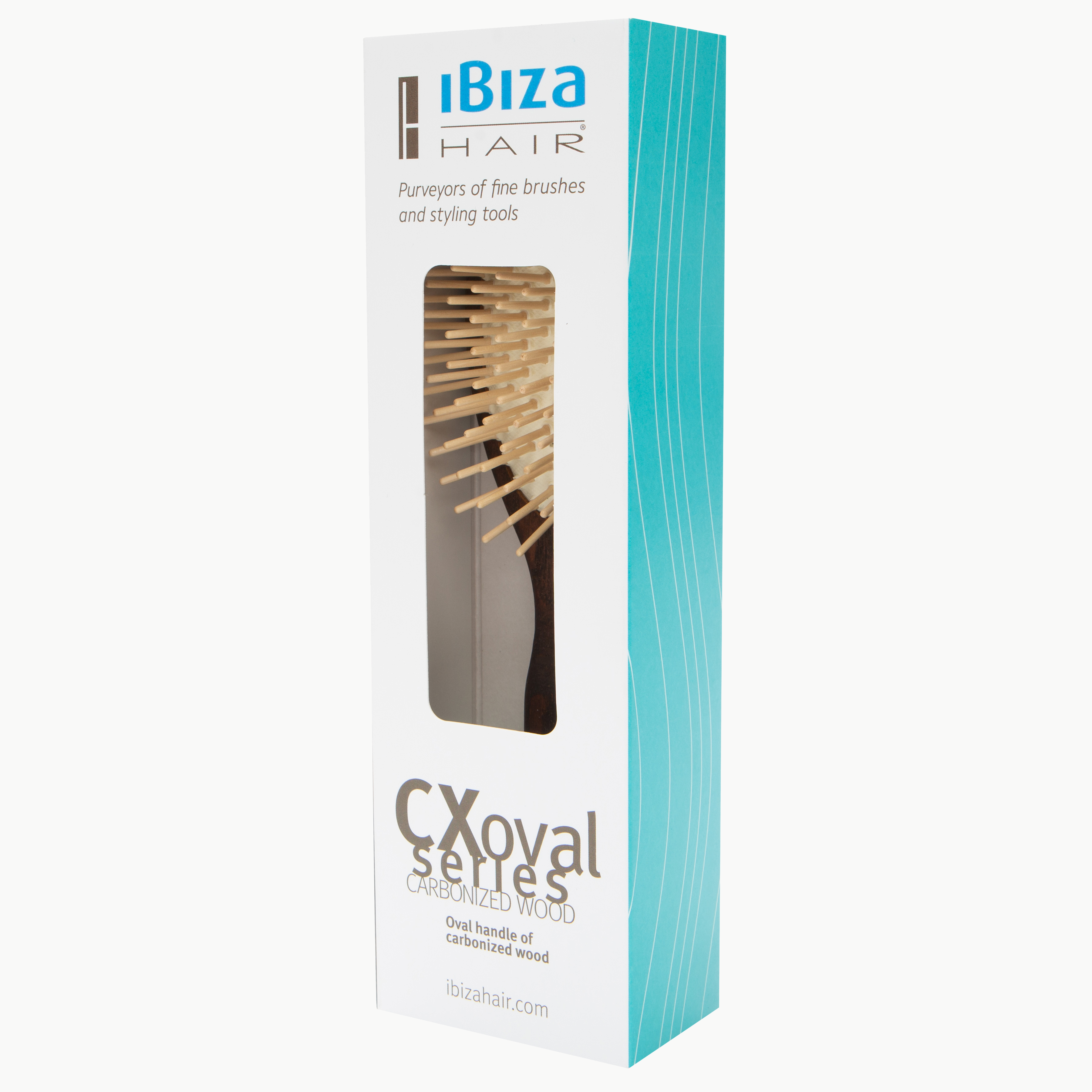 Ibiza Hair CX1 brosse ovale picots bois carbonisé