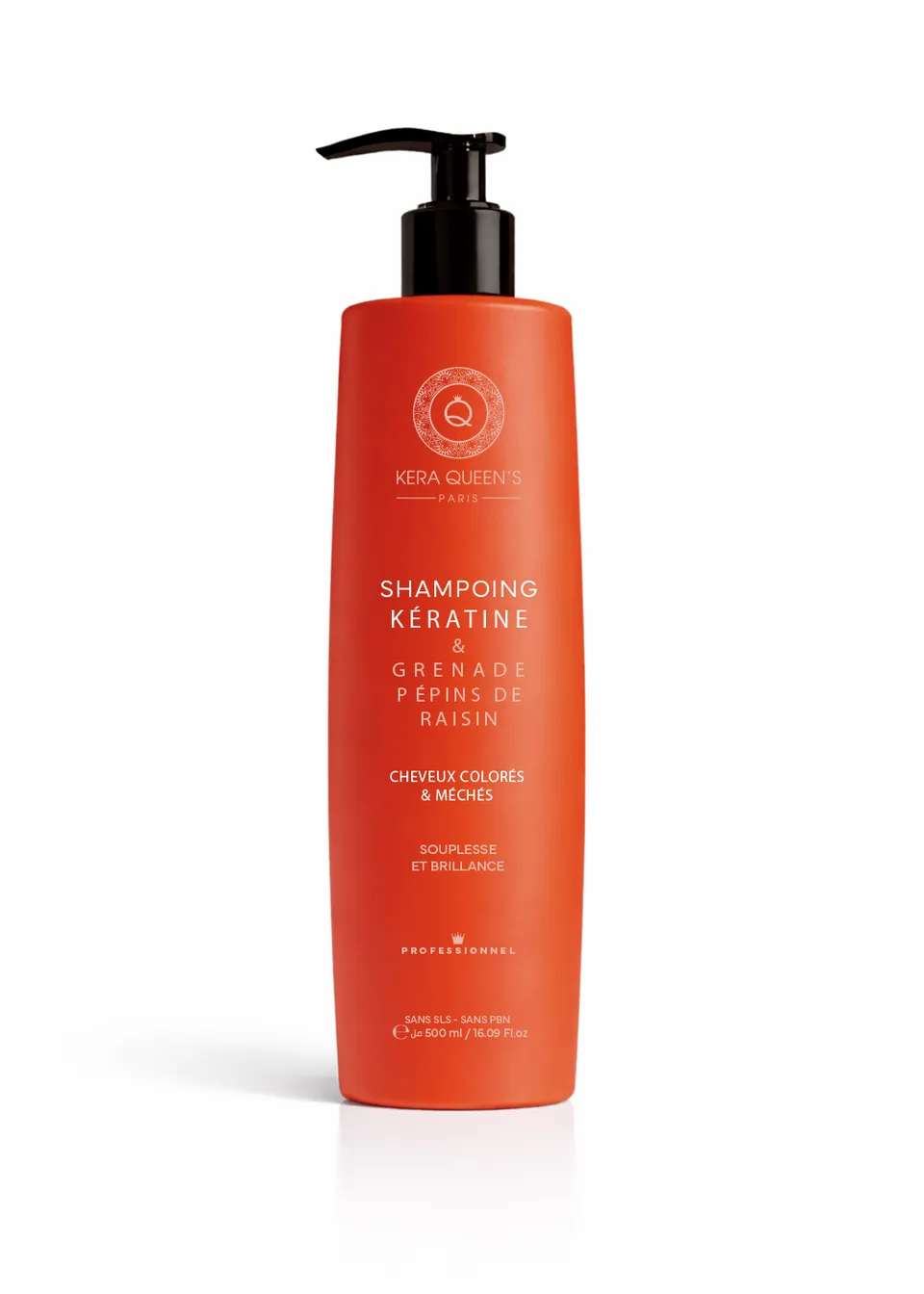 Kera Queen's Rituel Grenade shampoing 500ml cheveux colorés